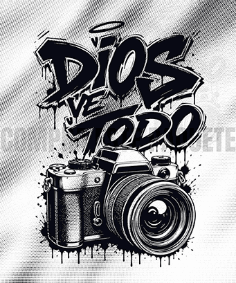Dios ve todo — diseño cristiano premium